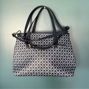 Kate Spade New York Spade Link Multi Blue Tote Purse Handbag 11 1/2” X 8 1/2”